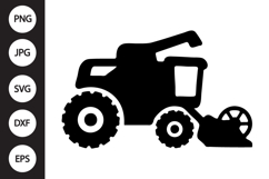 Combine Harvester SVG Product Image 1