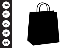 Paper Bag Silhouette SVG Product Image 1