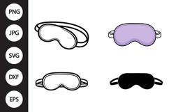 Sleeping Mask SVG, Sleeping Mask Clipart Product Image 1