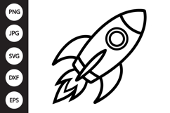 Rocket Ship SVG Product Image 1