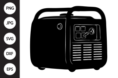 Portable Generator SVG Product Image 1