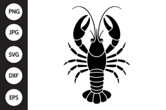 Crawfish Silhouette SVG Product Image 1