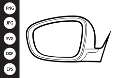 Car Mirror SVG Product Image 1