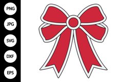 Red Bow SVG Product Image 1