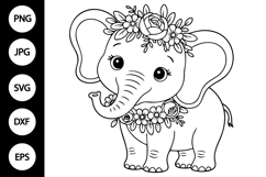 Baby Elephant SVG Product Image 1