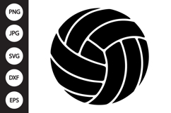 Volleyball Silhouette SVG Product Image 1