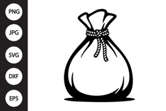 Burlap Sack Bag SVG Product Image 1