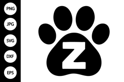 Paw Alphabet SVG Product Image 1