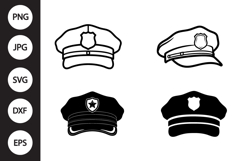 Police Hat SVG, Police Hat Clipart Product Image 1