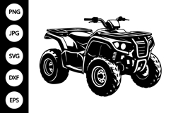 4 Wheeler SVG, 4 Wheeler Silhouette SVG Product Image 1