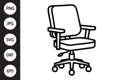 Office Chair SVG Product Image 1