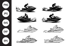 Jet Ski Rider SVG Product Image 1