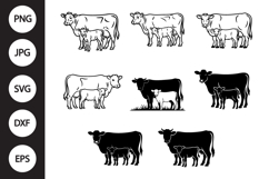 Cow Calf SVG Product Image 1