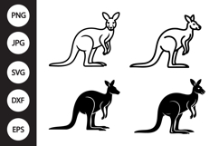 Kangaroo SVG, Kangaroo Clipart Product Image 1