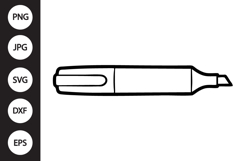 Highlighter Pen SVG Product Image 1