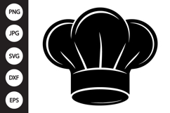 Chef Hat Silhouette SVG Product Image 1