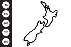 New Zealand Map SVG Product Image 1