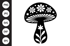 Mystical mushroom SVG Product Image 1