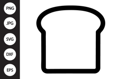 Bread Slice SVG Product Image 1