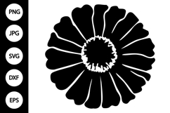 Silhouette Zinnia SVG Product Image 1