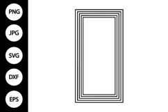 Vertical Rectangle Frame SVG Product Image 1