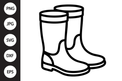 Rain Boots SVG Product Image 1