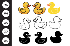 Rubber Duck SVG, Rubber Duck Clipart Product Image 1