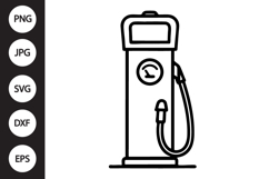 Old Gas Pump SVG Product Image 1
