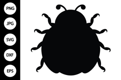 Ladybug Silhouette SVG Product Image 1