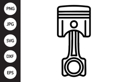 Engine Piston SVG Product Image 1