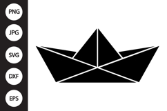 Paper Boat SVG Product Image 1