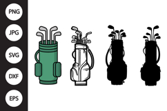 Golf Bag SVG, Golf Bag Clipart Product Image 1