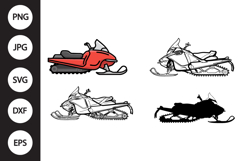 Snowmobile SVG, Snowmobile Clipart Product Image 1
