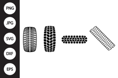 Tire Tread SVG, Tire Tread Clipart Product Image 1