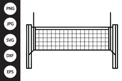 volleyball Net SVG Product Image 1
