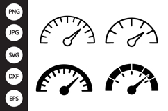 Speedometer SVG, Speedometer Clipart Product Image 1