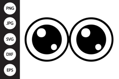 Cartoon Eyes SVG Product Image 1