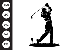 Golfer Swing SVG Product Image 1