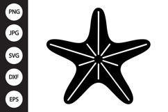 Starfish Silhouette SVG Product Image 1