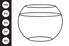 Fish Bowl SVG Product Image 1