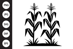 Corn Stalks SVG Product Image 1