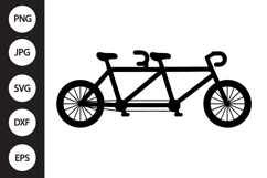 Tandem Bicycle SVG Product Image 1