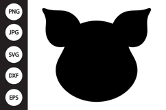 Pig Head SVG Product Image 1