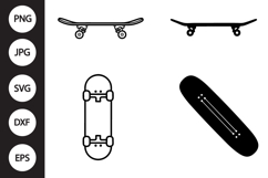Skateboard SVG, Skateboard Clipart Product Image 1