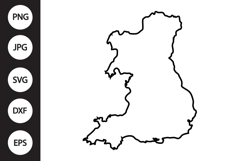 Wales Map SVG Product Image 1