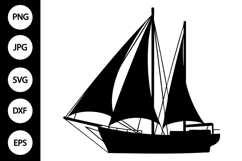 Ship Silhouette SVG Product Image 1