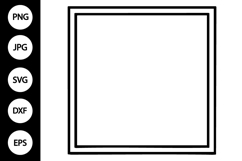 Square Double Frame SVG Product Image 1