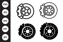 Brake Disc Caliper SVG, Brake Disc Caliper Clipart Product Image 1