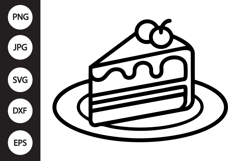 Cake Slice SVG Product Image 1