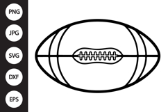 Rugby Ball SVG Product Image 1